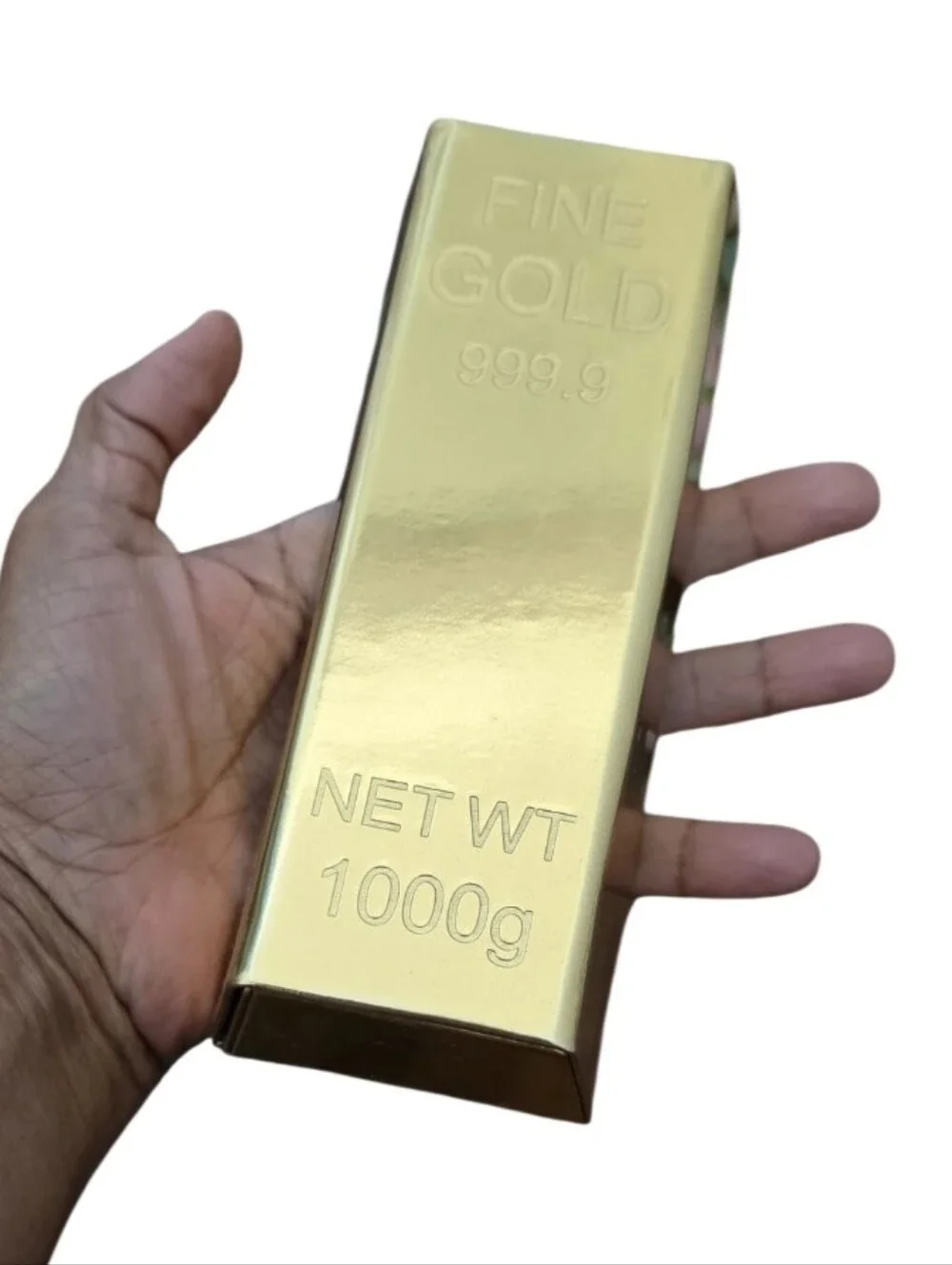 Fine Gold Bar Bullion Eyeglass Case Hard Slim Reading Glasses Case NEW